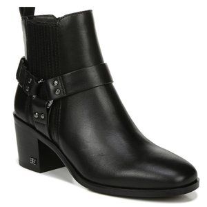 SAM EDELMAN DALMA BLACK WESTERN BOOTIES NWOB